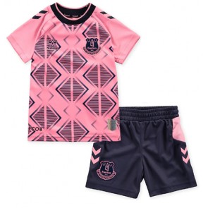 Everton kläder Barn 2022-23 Bortatröja Kortärmad (+ korta byxor)